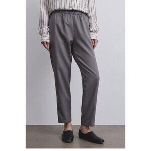 Wrap London NWT Belted Trousers Garment Dyed Lyocell Tapered Lagenlook Size 12‎